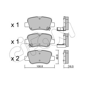 Acquista Kit pastiglie freni da CIFAM 822-881-0 a buon mercato per soli 74,19 €