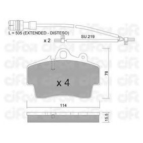 Bremsbeläge 822-891-0K von CIFAM günstig für 106,43 € online kaufen