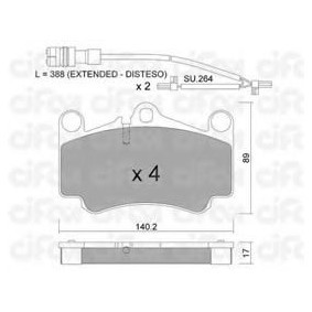Bremsbeläge 822-893-1K von CIFAM günstig für 107,43 € online kaufen