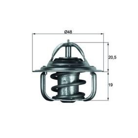 Kühlwasserthermostat von MAHLE ORIGINAL