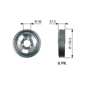 Comprar Polea de cigüeñal de GATES TVD1117 a bajo precio de 58,37 €