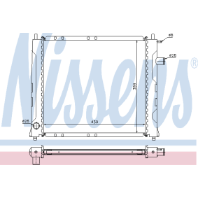 Achetez des Radiateur du moteur NISSENS 64209A à prix pour 156,52 €