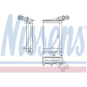 Acquista Scambiatore calore per riscaldamento abitacolo da NISSENS 71151 a buon mercato per soli 31,84 €