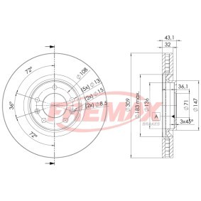 Comprar Disco de freno de FREMAX BD-4687 a bajo precio de 115,53 €