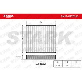 Achetez des Filtre d'habitacle STARK SKIF-0170141 à prix pour 6,28 €