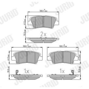 Acquista Kit pastiglie freni da JURID 572629J a buon mercato per soli 27,02 €