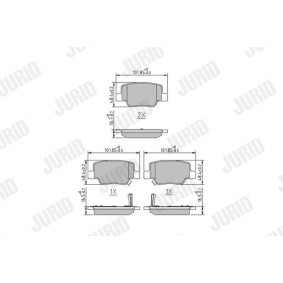 Acquista Kit pastiglie freni da JURID 572654J a buon mercato per soli 49,13 €