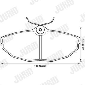 Compre Pastilhas de travão da JURID 573237JC a um preço baixo por 85,44 €
