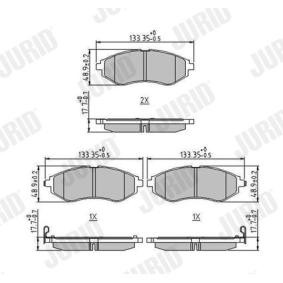 Compre Pastillas de freno de JURID online para Cobalt II a precios moderados