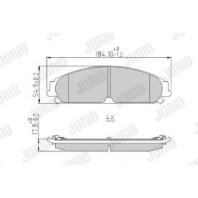 Acquista Kit pastiglie freni da JURID 573404J a buon mercato per soli 75,10 €