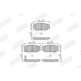 Acquista Kit pastiglie freni da JURID 573417J a buon mercato per soli 24,08 €