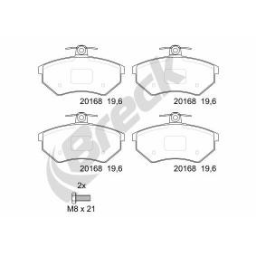 Compre Pastilhas de travão da BRECK 20168 10 701 00 a um preço baixo por 40,77 €