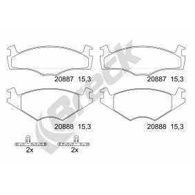 Compre Pastilhas de travão da BRECK 20887 00 702 00 a um preço baixo por 19,49 €