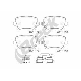 Compre Pastilhas de travão da BRECK 23914 00 704 00 a um preço baixo por 41,07 €