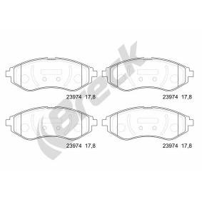 Compre Pastilhas de travão da BRECK 23974 00 702 00 a um preço baixo por 36,71 €