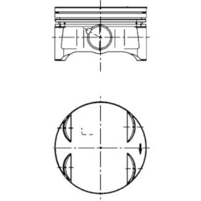 Kolben von KOLBENSCHMIDT für PREVIA (MCR3_, ACR3_, CLR3_) günstig online kaufen