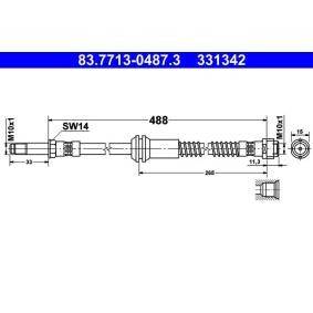 Comprar Latiguillo de freno de ATE 83.7713-0487.3 a bajo precio de 38,75 €