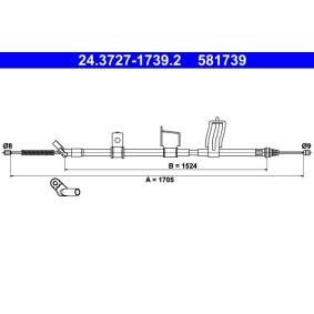 Handbremsseil 24.3727-1739.2