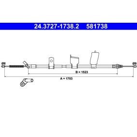 Handbremsseil 24.3727-1738.2