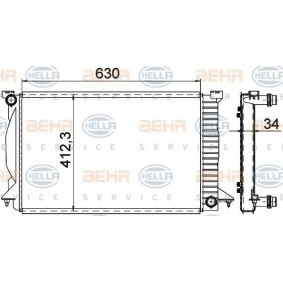 Achetez des Radiateur du moteur HELLA 8MK 376 766-334 à prix pour 150,60 €