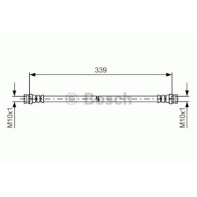 Bremsschlauch von BOSCH für L 200 Pritsche/Fahrgestell (K6_T, K7_T) günstig online kaufen