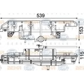 Comprar Depósito compensación, refrigerante de HELLA 8MA 376 751-211 a bajo precio de 101,60 €