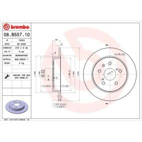 Köp Bromsskiva av BREMBO 08.B557.10 till det låga priset 413,39 kr