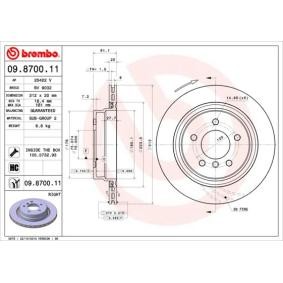Acquista Disco freno da BREMBO 09.8700.11 a buon mercato per soli 58,57 €