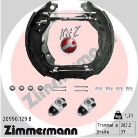 Achetez des Kit de freins, freins à tambours ZIMMERMANN 20990.129.8 à prix pour 261,78 €
