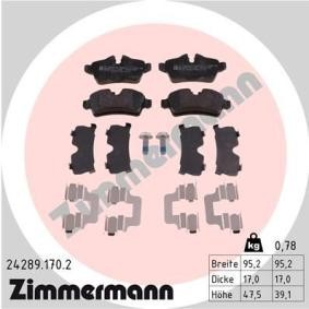 Kjøp Bremseklosser av ZIMMERMANN 24289.170.2 til den lave prisen 792,21 NOK