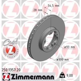 Bremsscheibe für FORD von ZIMMERMANN