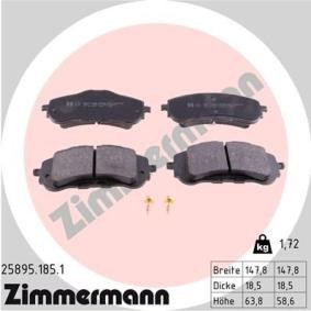 Acquista Kit pastiglie freni da ZIMMERMANN 25895.185.1 a buon mercato per soli 61,80 €
