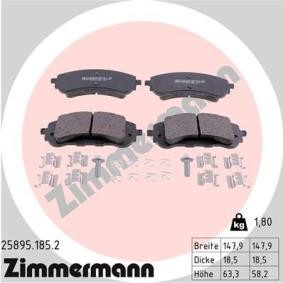 Acquista Kit pastiglie freni da ZIMMERMANN 25895.185.2 a buon mercato per soli 69,53 €