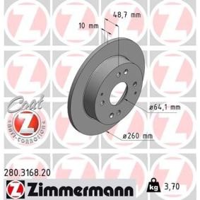 Köp Bromsskiva av ZIMMERMANN 280.3168.20 till det låga priset 442,94 kr