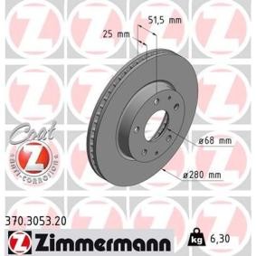 Bremsscheibe 370.3053.20 von ZIMMERMANN günstig für 58,18 € online kaufen