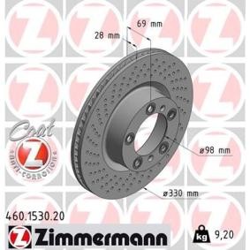 Bremsscheibe für PORSCHE von ZIMMERMANN