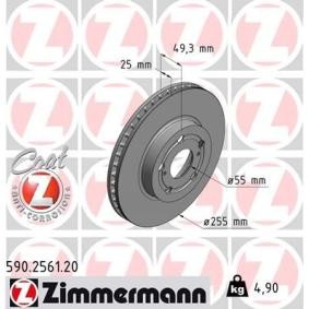 Bremsscheibe für TOYOTA von ZIMMERMANN