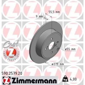 Bremsscheibe 590.2579.20 von ZIMMERMANN günstig für 42,45 € online kaufen