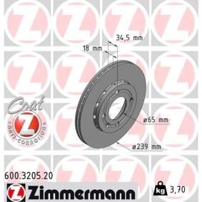 Bremsscheibe 600.3205.20 von ZIMMERMANN günstig für 34,51 € online kaufen