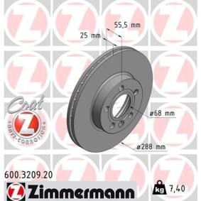 Bremsscheibe 600.3209.20 von ZIMMERMANN günstig für 60,44 € online kaufen
