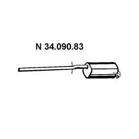 Endschalldämpfer 34.090.83