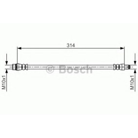 Acquista Tubi freno da BOSCH online per Logan Pick-up (US_) a prezzi moderati
