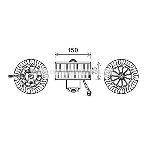 Achetez des Moteur électrique, pulseur d'air d'habitacle PRASCO BW8485 à prix pour 96,84 €