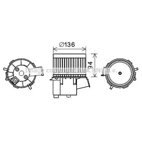 Acquista Elettromotore ventola abitacolo da PRASCO FT8448 a buon mercato per soli 102,61 €