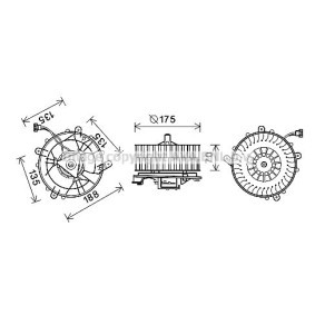 Gebläsemotor MS8661 für MAYBACH