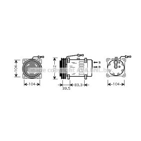 Comprar Compresor, aire acondicionado de PRASCO REAK084 a bajo precio de 265,14 €