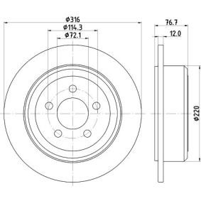 Bremsscheibe MDC2636 von MINTEX günstig für 54,64 € online kaufen