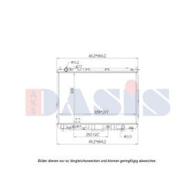 Achetez des Radiateur du moteur AKS DASIS 510171N à prix pour 117,59 €