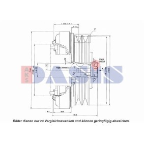Achetez des Embrayage magnétique pour compresseurs de climatisation AKS DASIS 851119N à prix pour 75,32 €