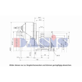 Achetez des Embrayage magnétique pour compresseurs de climatisation AKS DASIS 851129N à prix pour 87,36 €